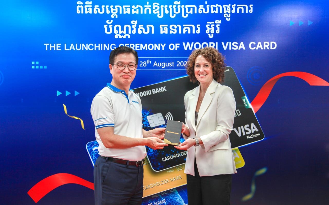 Woori Bank Cambodia has officially launched its Visa debit card to the market